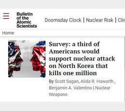 “백만명 죽어도 상관없다”…미국인 33%, 北 핵공격 찬성