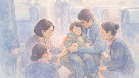 “비행기서 발작한 동생” 안아 든 시민…이륙 지연에도 ‘한마음’ 