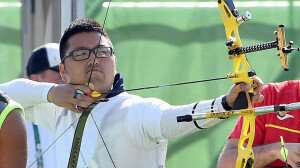 男양궁 김우진, 대회 첫 세계신기록으로 랭킹라운드 1위