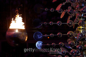 [화보] 리우2016 개막식… ‘활활 타오르는 성화’