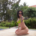 허니제이, 연두빛 비키니로 드러낸 건강미 [DA★]