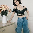 송혜교, 파격 변신…가죽 크롭톱→시스루로 고혹미 폭발 [DA★]
