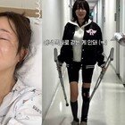 ‘골절 수술’ 엄지원, 이족보행 성공 “조금씩 나아지고 있어” [DA★]