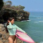 허가윤, 발리서 과감한 수영복 자태…탄탄 몸매 [DA★]