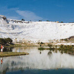 터키 파묵칼레, 히에라폴리스 하얀 산, 뜨거운 물