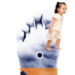 아이들처럼 발 앞에 힘주고 걸어라!