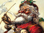 1881년 1월 1일자 ‘하퍼스 위클리’ 표지 그림 속 산타. 토마스 내스트가 그린 이 그림이 현대적 산타의 원형이다. [위키미디어]