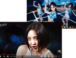 걸그룹 에스파(위)의 노래 ‘Next Level’을 선배 가수 바다가 커버한
유튜브 영상. [유튜브 캡처]
