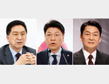 국민의힘 김기현, 장제원, 안철수 의원(왼쪽부터). [동아DB]