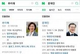 네이버, ‘추미애 검색 의혹’에 “기술적 오류…긴급히 수정”