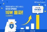 솔라커넥트 “태양광 발전소 관리 서비스 ‘발전왕’, 등록 용량 1GW 돌파”