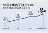 현기증 장세속 가용 현금 ‘영끌’… 5대銀 예금담보대출 최대