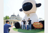 7m 높이 대형 ‘흑비양’ 앞에서 찰칵