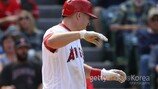 ‘오른손 강타’ LAA 트라웃, 엑스레이 촬영 결과 이상 無