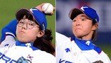 여자야구대표팀 김라경·배유가 계투로 4강 뚫는다!