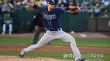 [AL WC] TB 모튼, ‘베테랑의 힘’… 5이닝 무자책 역투