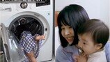 한지혜 딸, 드럼 세탁기에 들어가려고 ‘식겁’