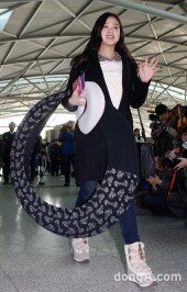 [동아포토]체조요정 손연재 ‘인천아시안게임위해 러시아로 출국!’