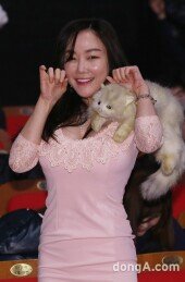 [동아포토] 낸시랭 ‘파이터들 응원하러 왔어요~’