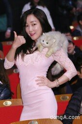 [동아포토] 낸시랭 ‘윤형빈 화이팅!’