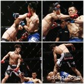 [동아포토] 윤형빈 TKO승 ‘강력한 카운트 펀치로 엔딩 맞은 도발’