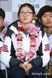 [동아포토]‘올림픽 첫 출전’ 심석희, ‘아직 실감이 안나요~’