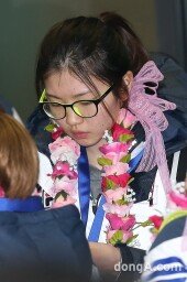 [동아포토]심석희 ‘아직 실감이 안나요~’