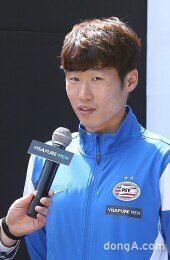 [동아포토]박지성 “2세 축구한다면 반대할 생각없어’