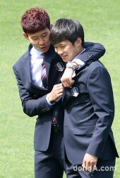 [동아포토]손흥민-김진수 애정행각(?)