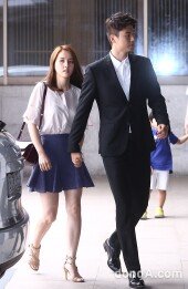 [동아포토]기성용-한혜진 부부 ‘손 잡고 이청용 결혼식 참석’