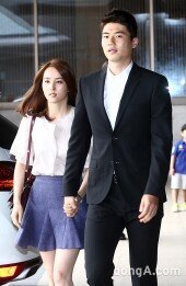 [동아포토]기성용-한혜진 ‘이청용 결혼식에 함께 참석’