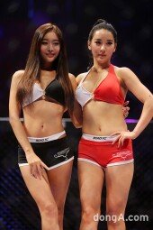 [동아포토]‘로드걸’ 민제이-박진아 볼륨몸매에 ‘아찔’