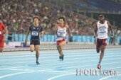 [포토] 김국영, 100m 10초 35로 결승선 통과…‘아쉬운 탈락’