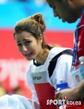 [포토]울고 있는 태권미녀 ‘너무 아쉬워’