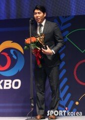 [포토] 강정호, 최다 장타율상 수상소감은?