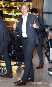 [동아포토]차두리 ‘“고마워”란 말에 엄지 척!’