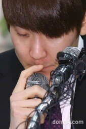 [동아포토]박태환 기자회견 ‘눈물과 함께 무너지는 가슴’