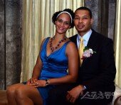 [포토] '2015 동아스포츠대상' 문태종과 아내