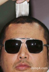 [동아포토]김보성, 소아암 어린이 돕기 삭발식