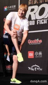 [동아포토]최홍만, 계체량 통과 후 미소