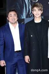 [동아포토]마동석-최민호 '해피모드 두 남자'