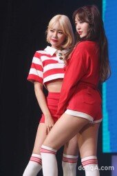 [동아포토]AOA 유나-찬미, 상큼발랄하게