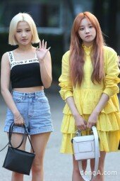 [동아포토](여자)아이들 소연-우기, 시크한 매력