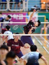 [포토] 나광민 ‘2복식은 우리가 승리’