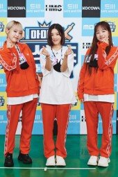 [DA포토]아이즈원 예나-은비-유리, 미녀 삼총사