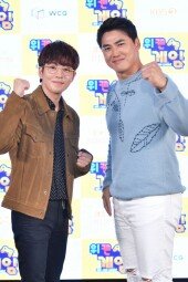 [DA포토]딘딘-홍성흔, 파이팅하는 다윗과 골리앗