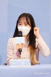 [DA포토]츄, ‘달리는 사이’ 막내