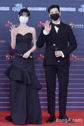 [DA포토]신예은-차은우, 가요대축제 선남선녀