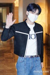 [DA포토] 김재중, 오랜 만에 만나는 얼굴