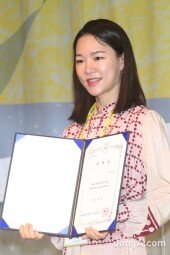 [DA포토] 한예리, 현대무용축제 모다페 홍보대사의 미소